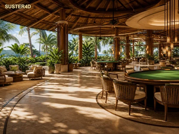 Tampilan permainan Single Deck Blackjack di meja virtual